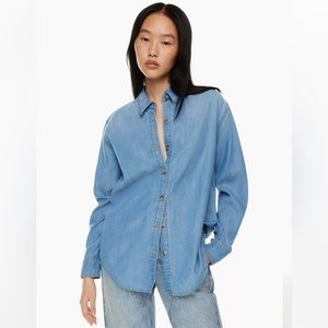 Aritzia’s Denim Forum denim button up shirt- NWT